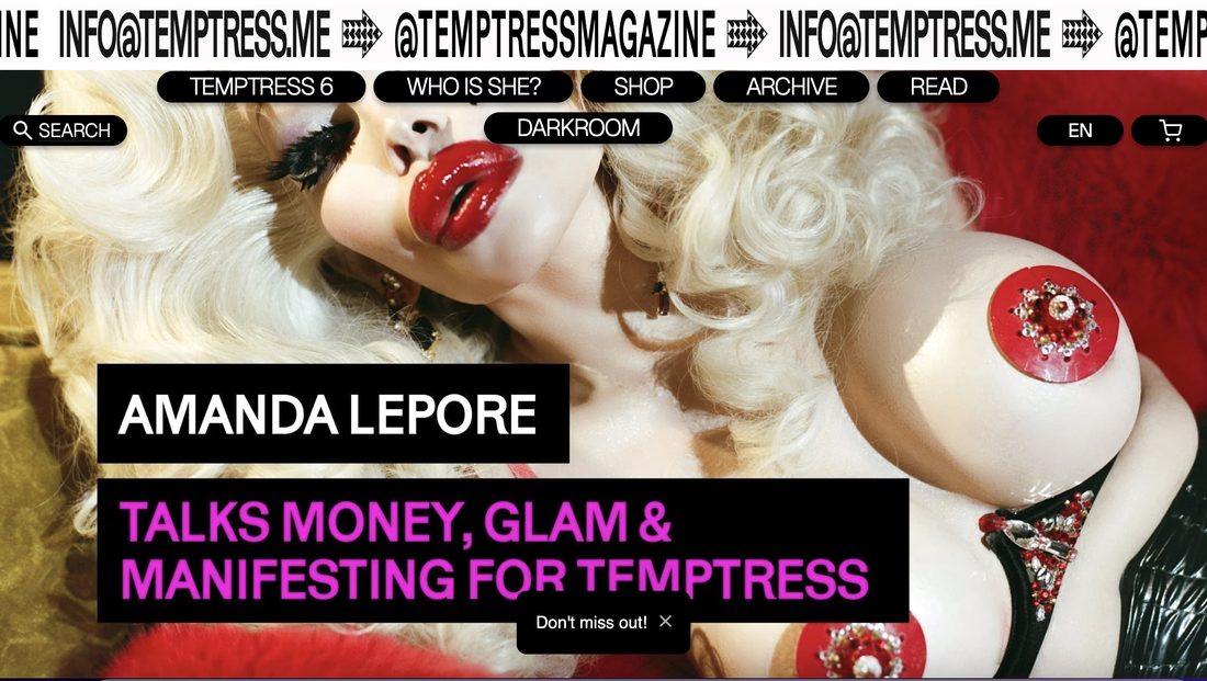 Amanda Lepore interview, Temptress
