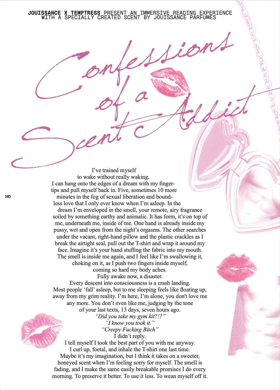 Jouissance x Temptress — printed story spread